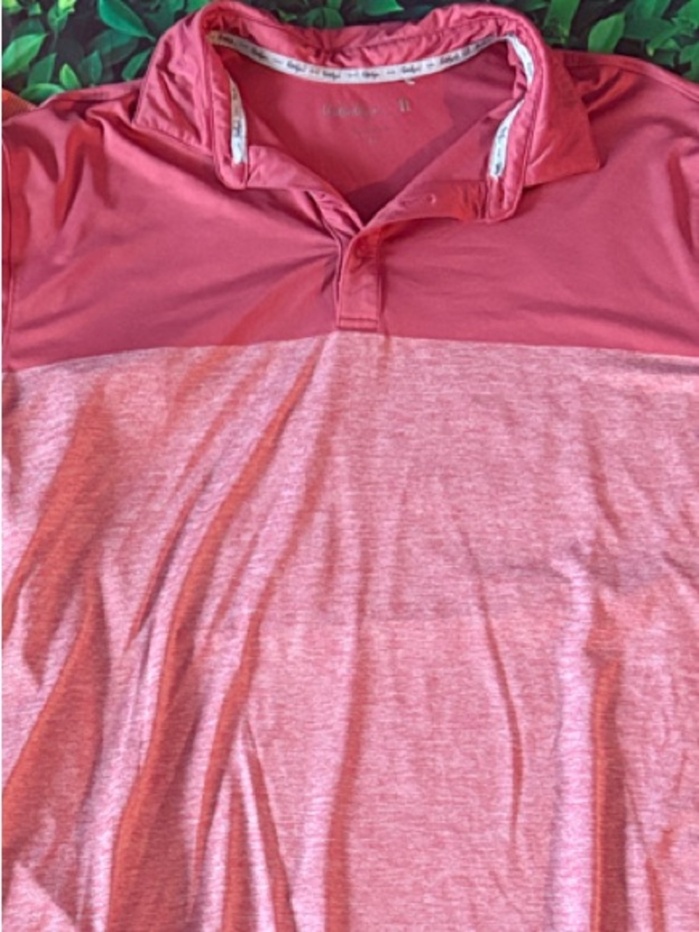 Walter Hagen Mens Polo in Coral and Orange Goodfellows Polo